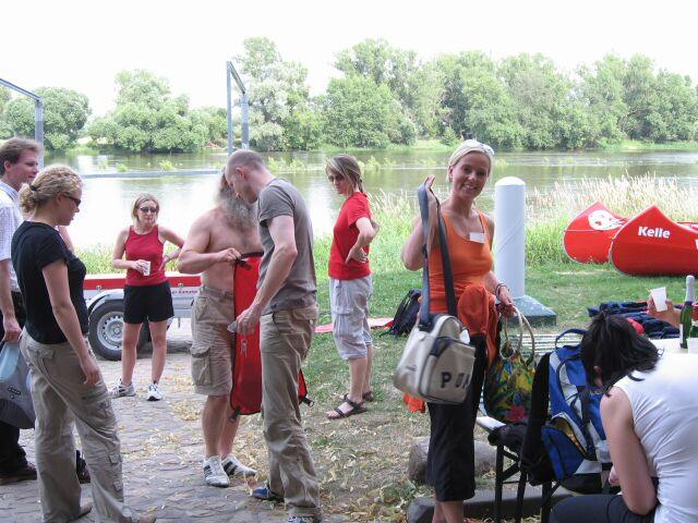Paddeltour auf der Elbe