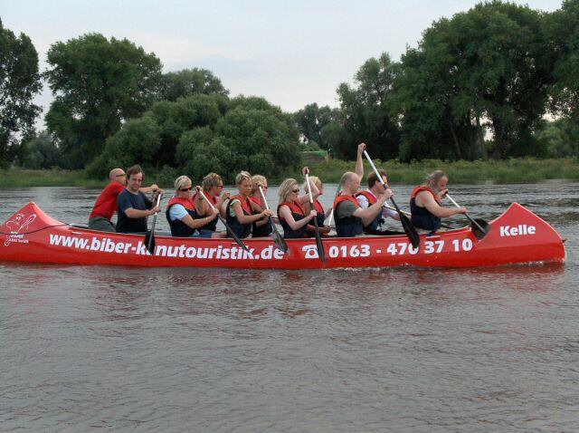 Paddeltour auf der Elbe