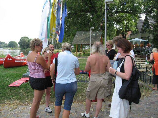 Paddeltour auf der Elbe