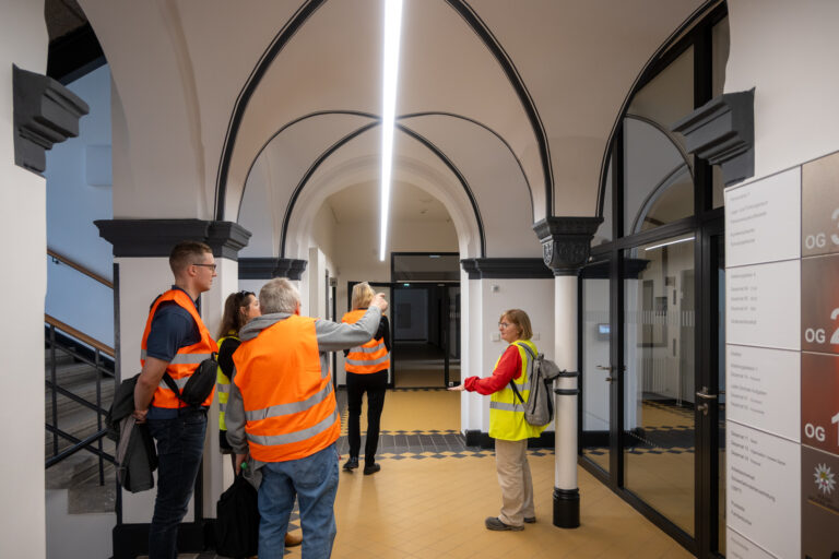 Besichtigung Baustelle Polizeiinspektion Magdeburg und Zentrale Dienste