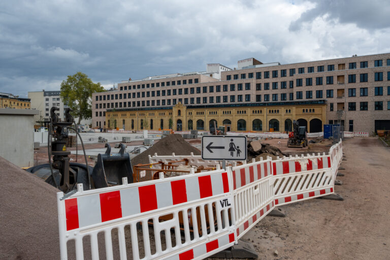 Besichtigung Baustelle Polizeiinspektion Magdeburg und Zentrale Dienste