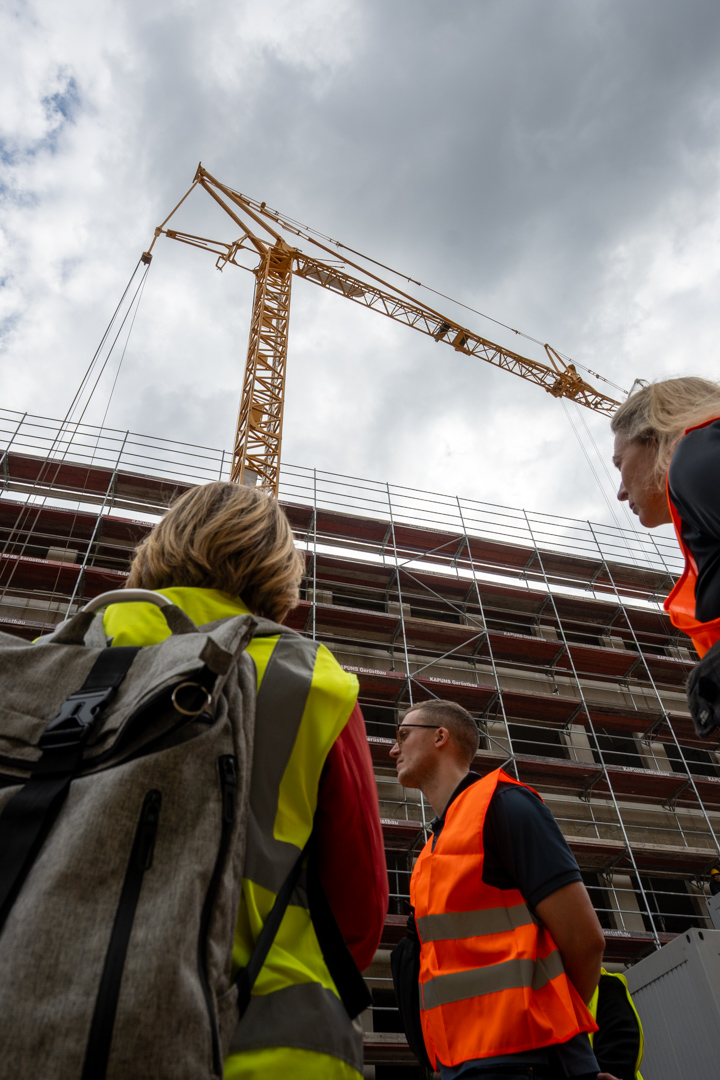Besichtigung Baustelle Polizeiinspektion Magdeburg und Zentrale Dienste