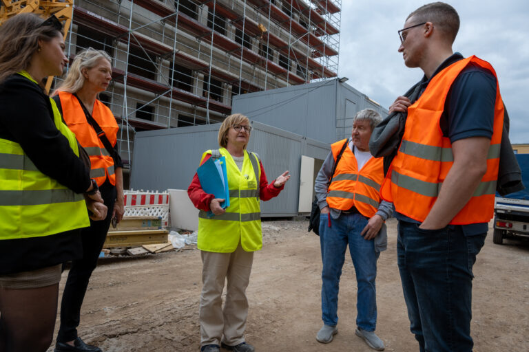 Besichtigung Baustelle Polizeiinspektion Magdeburg und Zentrale Dienste