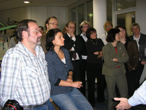 Besuch bei der Redaktion der Volksstimme Magdeburg (29.01.2008) - Foto: Günter Hartmann