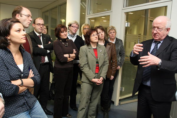 Besuch bei der Redaktion der Volksstimme Magdeburg (29.01.2008) - Foto: Dirk Mahler