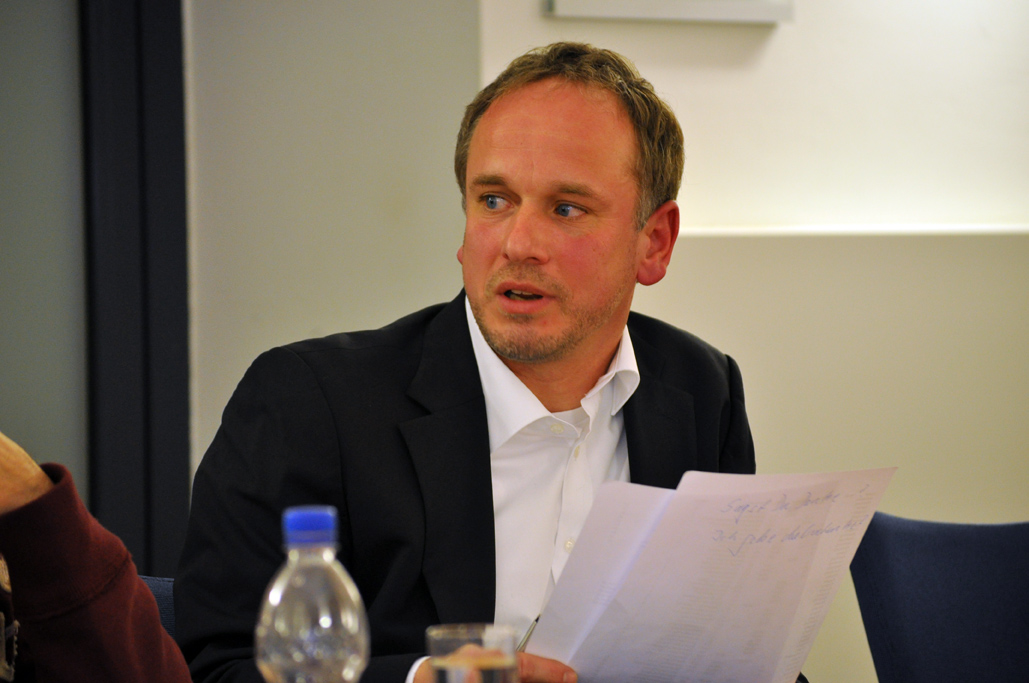 Mathias Geraldy (Schatzmeister) - Jahresmitgliederversammlung des Presseclubs Magdeburg am 08.12.2011 im Francke-Saal des Rathauses