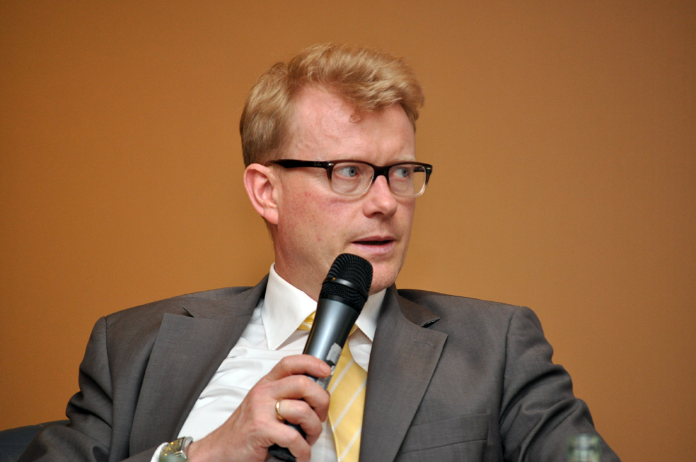 Alois Kösters, Chefredakteur der Volksstimme - Podiumsdiskussion “Pressefreiheit ohne Grenzen?” am 03.05.2012 in Magdeburg