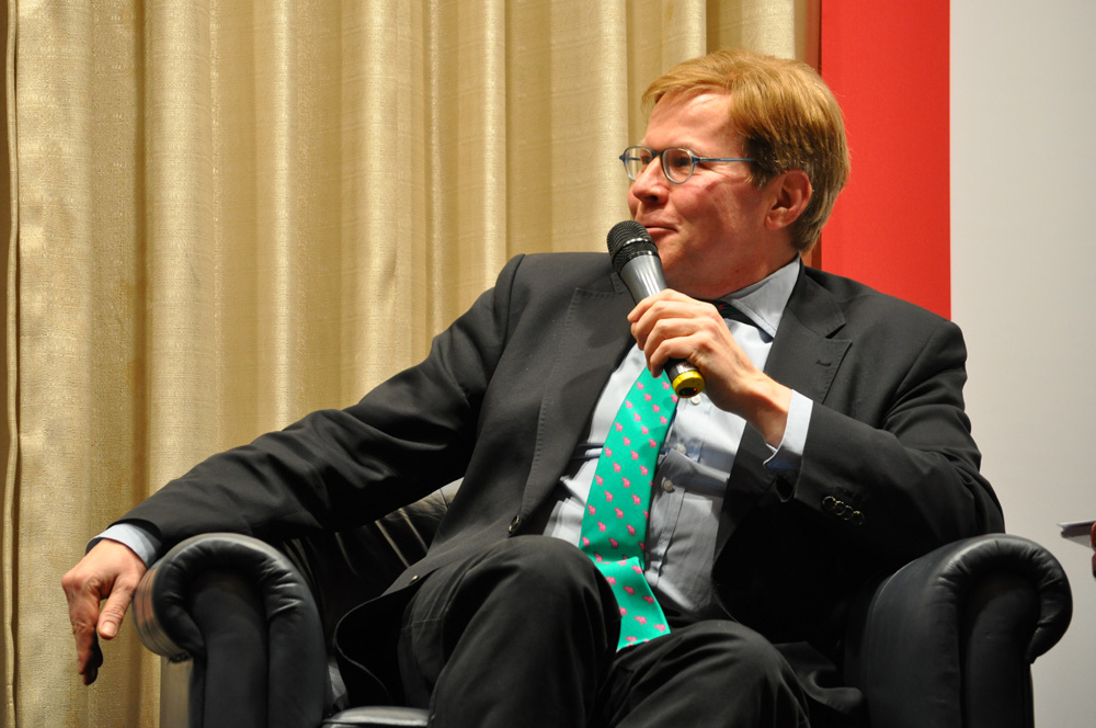 Dr. Jörg Kürschner (mdr) moderierte die Podiumsdiskussion mit den Spitzenkandidaten zur Landtagswahl 2011 in Sachsen-Anhalt am 08.02.2011 im Maritim Hotel Magdeburg.