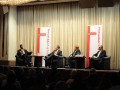 v.l.n.r. Wulf Gallert (DIE LINKE), Jens Bullerjahn (SPD), Dr. Jörg Kürschner (Moderation) und Dr. Reiner Haseloff (CDU) Podiumsdiskussion mit den Spitzenkandidaten zur Landtagswahl 2011 in Sachsen-Anhalt am 08.02.2011 im Maritim Hotel Magdeburg.