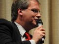 Jens Bullerjahn (SPD) auf der Podiumsdiskussion mit den Spitzenkandidaten zur Landtagswahl 2011 in Sachsen-Anhalt am 08.02.2011 im Maritim Hotel Magdeburg.