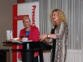 Anja Petzold und Susanne Fröhlich - Presseclub-Abend mit Susanne Fröhlich am 13.12.2011 in Magdeburg (Foto: Dany Stein)