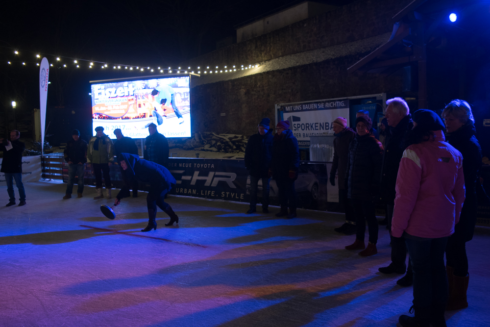 „Winterfest“ des Presseclubs Magdeburg mit Eisstockschießen in der Festung Mark am 19. Januar 2017