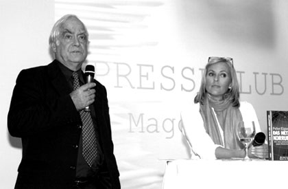 Dr. Peter Eigen und Anja Petzold vom MDR-Fernsehen (Quelle: Presseclub Magdeburg)