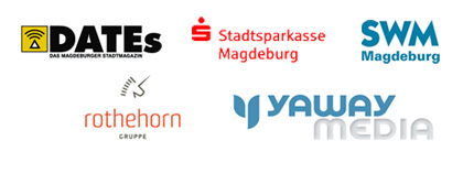 mit Unterstützung von DATEs, Stadtsparkasse Magdeburg, SWM, Rothehorn-Gruppe und Yaway Media